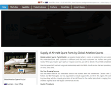 Tablet Screenshot of globalaviationspares.com